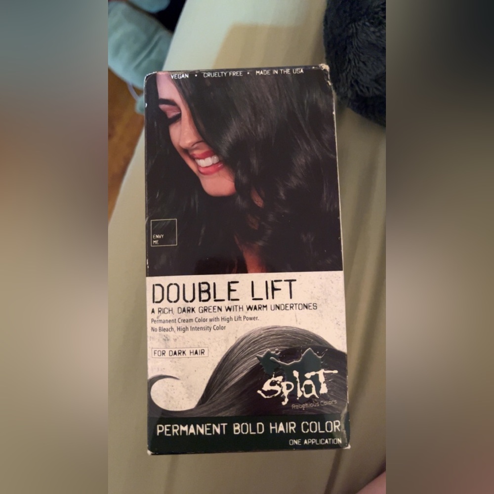 Dark Green Splat! Hair Dye for Dark Hair
